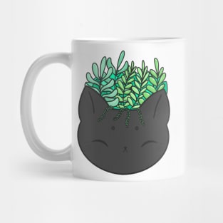 Cat head planter Mug